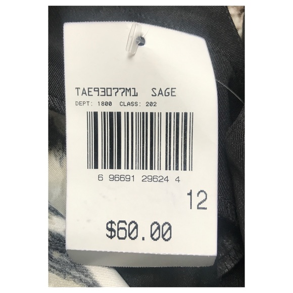 CONNECTED APPAREL BLACK ANIMAL PRINT SIZE 12 DRESS - Picture 5 of 7